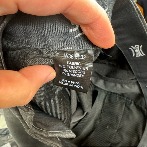 Daniel Hechter Paris Stretch Gray Dress Pants 36x32 - Picture 10 of 10